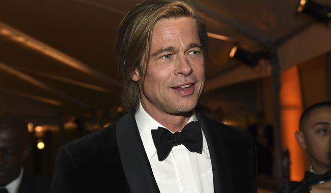 Brad Pitt, winner of the award for best performance by an actor in a supporting role for "Once Upon a Time in Hollywood," attends the Governors Ball after the Oscars on Sunday, Feb. 9, 2020, at the Dolby Theatre in Los Angeles. (Photo by Richard Shotwell/Invision/AP)