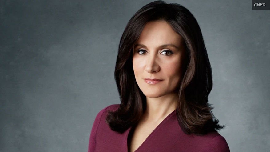 Michelle Caruso-Cabrera, who served as a CNBC correspondent and anchor for 20 years, has launched a challenge in the Democratic primary against Rep. Alexandria Ocasio-Cortez of New York. (CNBC)