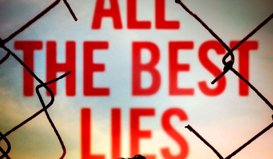 This cover image released by Minotaur shows "All the Best Lies" by Joanna Schaffhausen. (Minotaur via AP)