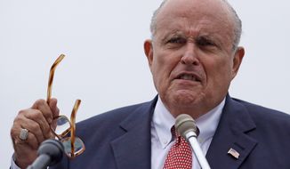 Rudolph W. Giuliani, an attorney for President Trump, tweets various allegations against former Vice President Joseph R. Biden and his son Hunter. (Associated Press)