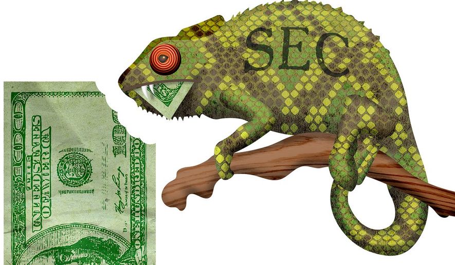 SEC Lizard Illustration by Greg Groesch/The Washington Times