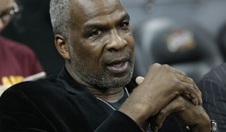 FILE - In this Feb. 23, 2017, file photo, former New York Knicks player Charles Oakley is shown before an NBA basketball game between the Knicks and the Cleveland Cavaliers in Cleveland. A federal judge has dismissed Charles Oakley&#39;s lawsuit against executive chairman James Dolan and Madison Square Garden, stemming from the former New York Knicks forward&#39;s ejection and arrest from a game three years ago. Judge Richard J. Sullivan ruled Wednesday, Feb. 19, 2020 in U.S. District Court in Manhattan that the case “had the feel of a public relations campaign” and Oakley hadn&#39;t alleged a plausible legal claim under federal pleading standards. (AP Photo/Tony Dejak, File)