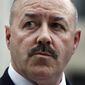 In this June 4, 2009, photo, former New York City Police Commissioner Bernard Kerik stands outside the Federal Court in Washington. On Wednesday, Feb. 19, 2020, Kerik, who was New York City&#39;s police commissioner during the Sept. 11 attacks, said he started crying when President Donald Trump told him he was being pardoned for felony convictions that put him behind bars for three years. (AP Photo/Manuel Balce Ceneta) **FILE**