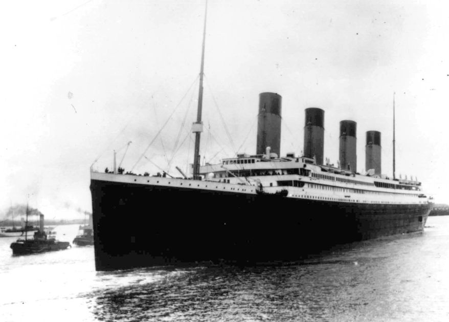 In this April 10, 1912, file photo the Titanic leaves Southampton, England on her maiden voyage. The salvage firm that has plucked artifacts from the sunken Titanic cruise ship over the decades is seeking a judge's permission to rescue more items from the rapidly deteriorating wreck. (AP Photo/File)