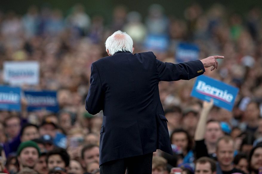 Presidential candidate Sen. Bernard Sanders is running away with the Democratic nomination. (Associated Press)