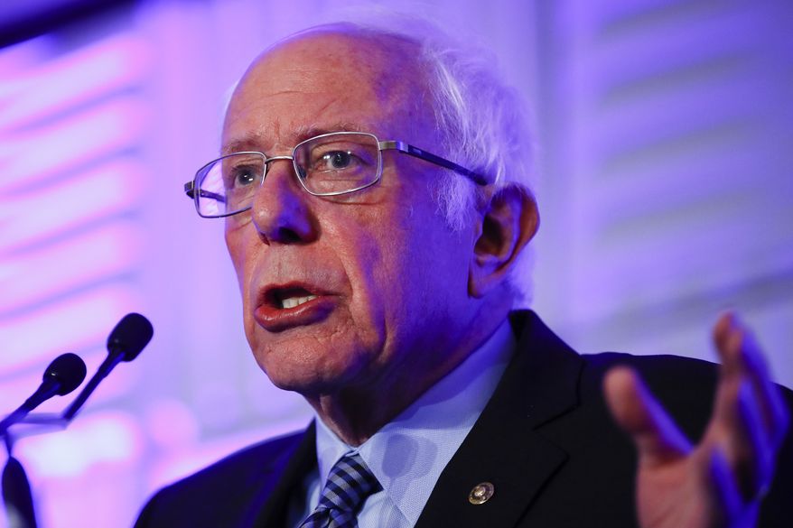 Democratic presidential candidate Sen. Bernie Sanders, I-Vt., speaks during First in the South Dinner, Monday, Feb. 24, 2020, in Charleston, S.C. (AP Photo/Matt Rourke)
