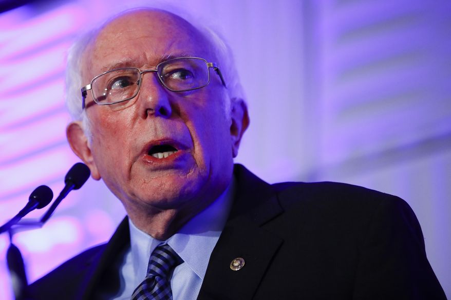 Democratic presidential candidate Sen. Bernie Sanders, I-Vt., speaks during First in the South Dinner, Monday, Feb. 24, 2020, in Charleston, S.C. (AP Photo/Matt Rourke)