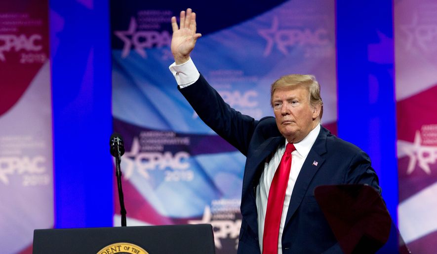 President Trump will close out the Conservative Political Action Conference this week with his appearance at the annual meeting. Since the 2016 election, Mr. Trump&#x27;s takeover of the Republican Party and conservative movement has been evident at CPAC. (Associated Press)