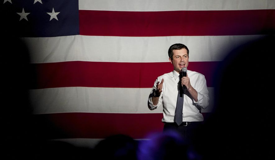 In this Feb. 17, 2020, file photo, Democratic presidential candidate and former South Bend, Ind. Mayor Pete Buttigieg speaks at The Union Event Center in Salt Lake City. Democratic presidential candidates like to boast about their ability to lure away disaffected Republican voters. If there&#x27;s a place to test their skills, it&#x27;s Utah. The deep red state is a bastion of conservative resistance to President Donald Trump. (Spenser Heaps/The Deseret News via AP, File)
