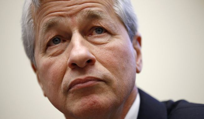 Sen. Marco Rubio questioned JPMorgan Chase and Co. CEO Jamie Dimon (pictured) Tuesday about “politically-motivated de-banking” after the country&#x27;s largest banking company terminated the account of a conservative nonprofit. (AP Photo/Patrick Semansky, File)