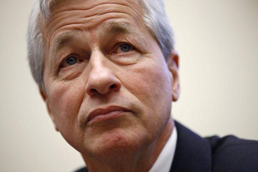 Sen. Marco Rubio questioned JPMorgan Chase and Co. CEO Jamie Dimon (pictured) Tuesday about “politically-motivated de-banking” after the country&#x27;s largest banking company terminated the account of a conservative nonprofit. (AP Photo/Patrick Semansky, File)