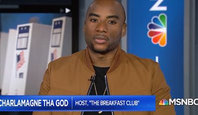 New York Times bestselling author and nationally syndicated radio host Charlamagne Tha God lamented Monday, March 9, 2020, that Democratic presidential frontrunners Joe Biden and Bernie Sanders &quot;don&#x27;t have a specific black agenda.&quot;