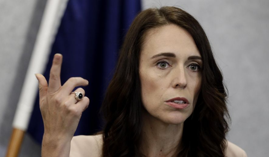 New Zealand Prime Minister Jacinda Ardern addresses a press conference in Christchurch, New Zealand, Friday, March 13, 2020. (AP Photo/Mark Baker) ** FILE **