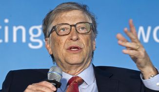 In this April 21, 2018, file photo, Bill Gates speaks in Washington. (AP Photo/Jose Luis Magana, File)