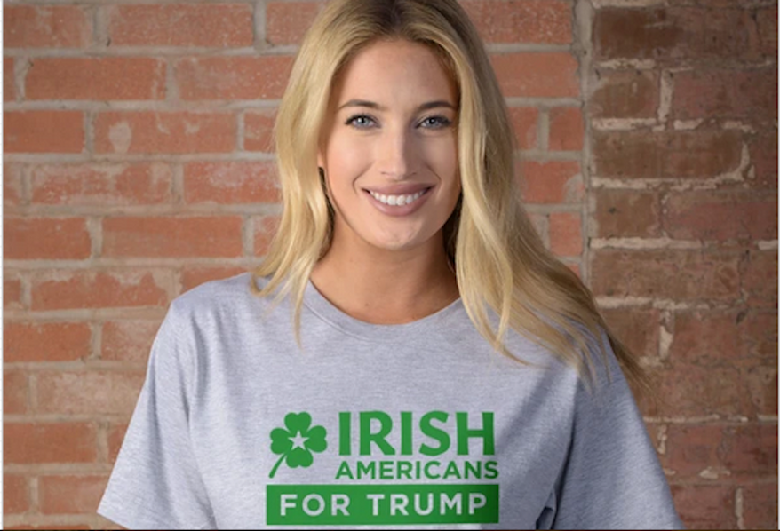 President Trump&#39;s campaign has organized Irish Americans for Trump, a new coalition for a specific community. (Image courtesy of Donald J. Trump for President. Inc.)