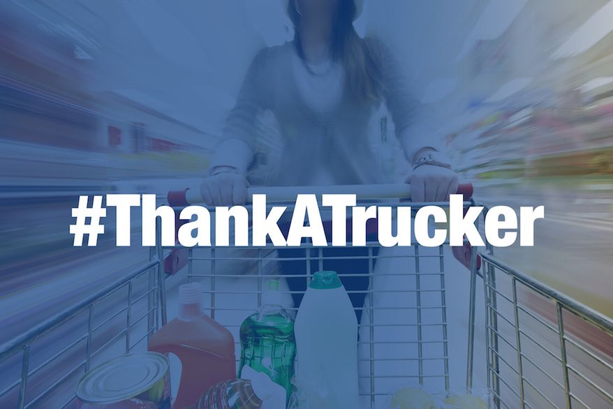 Hashtag image courtesy of the American Trucking Association.