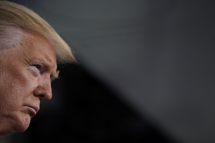 President Donald Trump speaks during press briefing with the Coronavirus Task Force, at the White House, Wednesday, March 18, 2020, in Washington. (AP Photo/Evan Vucci)