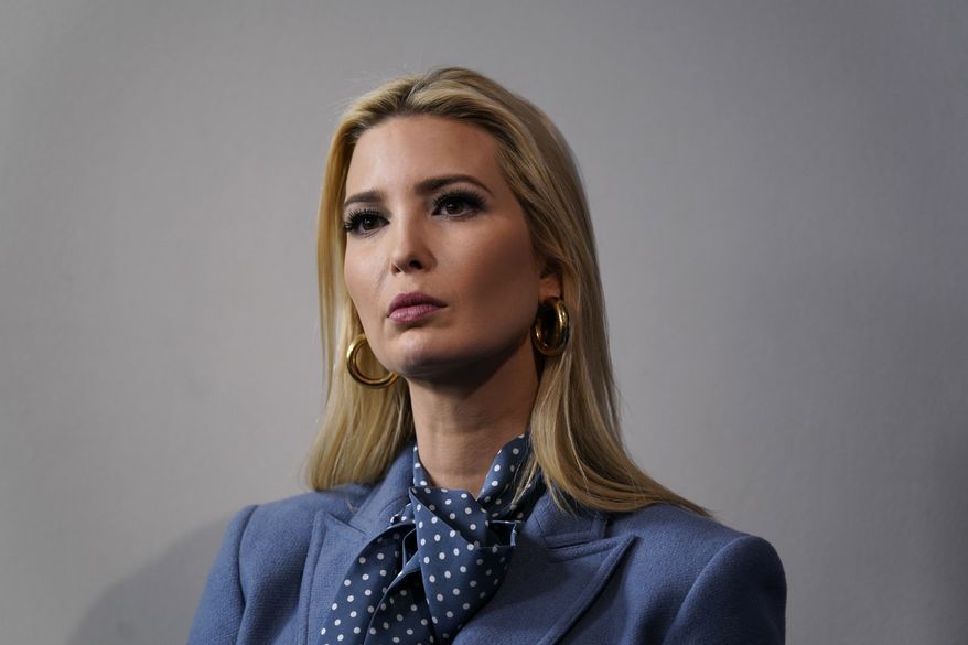 Ivanka Trump, the daughter and assistant to President Donald Trump, listens during a coronavirus task force briefing at the White House, Friday, March 20, 2020, in Washington. (AP Photo/Evan Vucci)