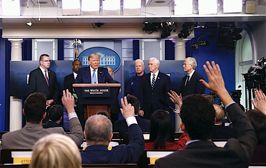 Media Blackout: The call has gone out from journalists and commentators that President Trump's press briefings on coronavirus pandemic should no longer be broadcast live. (Associated Press)