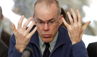Environmental activist Bill McKibben speaks to the House Natural Resources and Energy Committee at the Statehouse in Montpelier, Vt., Tuesday, Feb. 7, 2012. For years McKibben has been an outspoken advocate for environmental causes. Most recently he&#39;s has spoken against a now-delayed plan to build an oil pipeline from Canada to refineries along the Gulf of Mexico..(AP Photo/Toby Talbot)