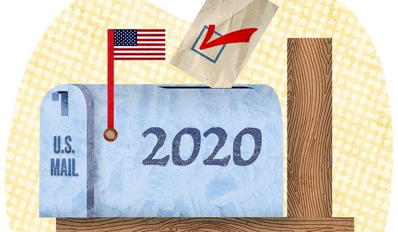 2020 Mail Ballot Illustration by Greg Groesch/The Washington Times