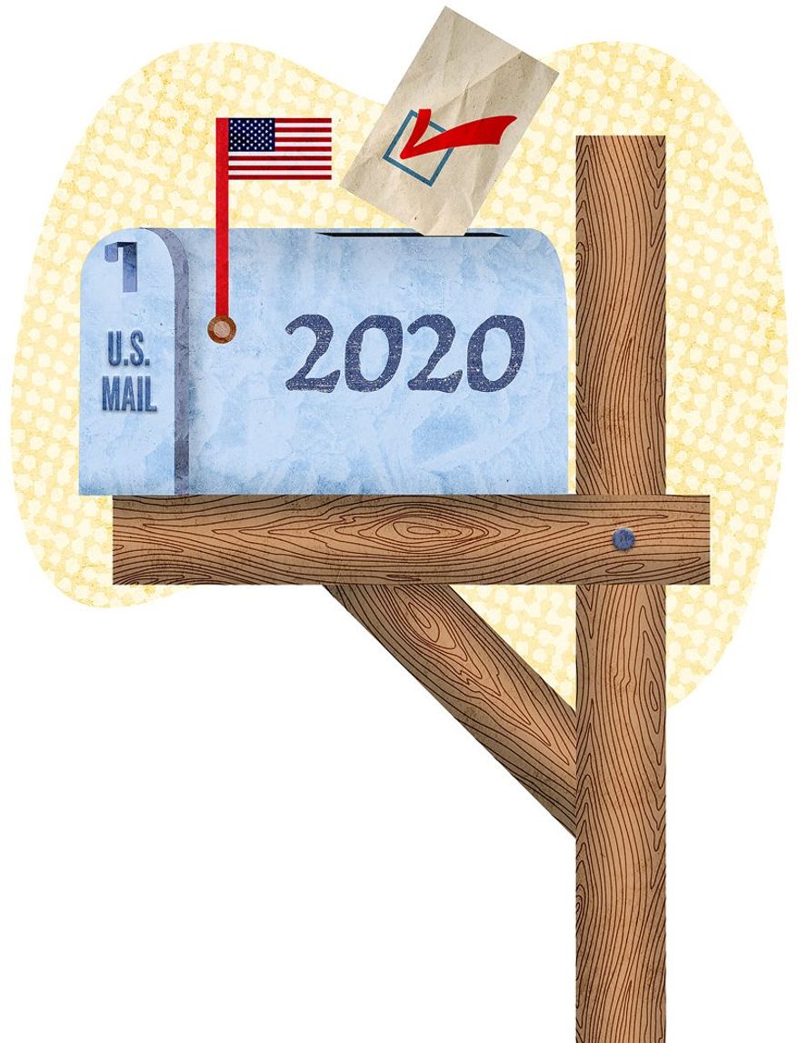 2020 Mail Ballot Illustration by Greg Groesch/The Washington Times