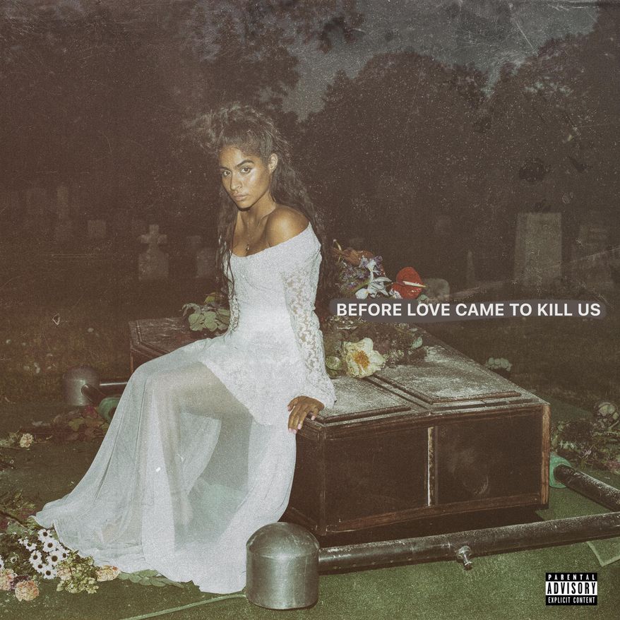 This cover image released by FMLY/Island shows “Before Love Came to Kill Us" by Jessie Reyez. (FMLY/Island via AP)