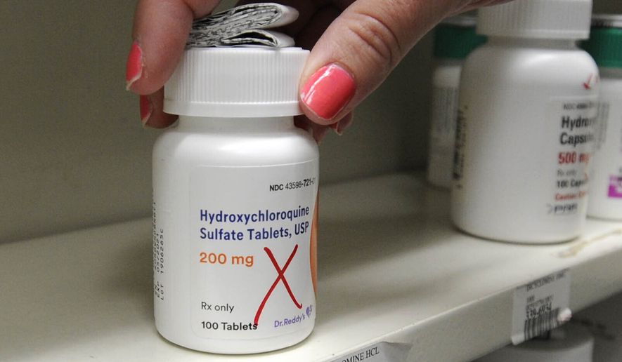 Hydroxychloroquine has shown encouraging signs in very small and early tests in treating seriously ill COVID-19 patients. (Mark Moran/The Citizens&#x27; Voice via AP)