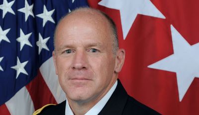 Gen. Stephen Lyons, U.S. Army, the commander of the U.S. Transportation Command, is shown here in his official photo from the Department of Defense website. (Defense.gov) [https://www.defense.gov/Our-Story/Biographies/Biography/Article/1634193/general-steve-lyons/] 
