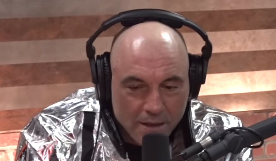 Podcasting star Joe Rogan talks about the media&#39;s treatment of President Trump in an interview with Brian Redban uploaded to YouTube March 31, 2020. (Image: YouTube, official &quot;Joe Rogan Experience Clips,&quot; video screenshot)