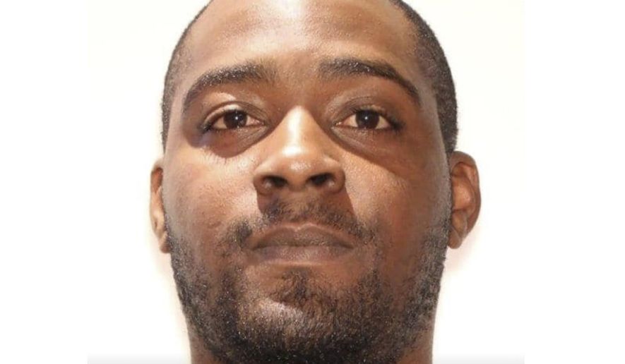 This photo provided by Bibb County Sheriff's Office shows Caesar Crockett Jr. The Bibb County Sheriff's Office says officials are looking for Crockett Jr. He's accused of getting into a fight with his child's mother Tuesday, March 31, 2020 in Macon, Ga. During the fight, the sheriff's office says he pulled out a gun and fatally shot the woman's mother, stepfather and sister. (Bibb County Sheriff's Office via AP)