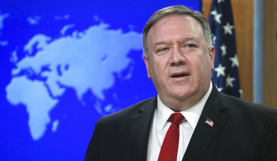 Secretary of State says Chinese leaders are threatening to punish the British bank HSBC and to cancel plans to build nuclear power plants in Britain unless the government allows Huawei Technologies to help build a 5G telecommunications network there. (Associated Press/File)