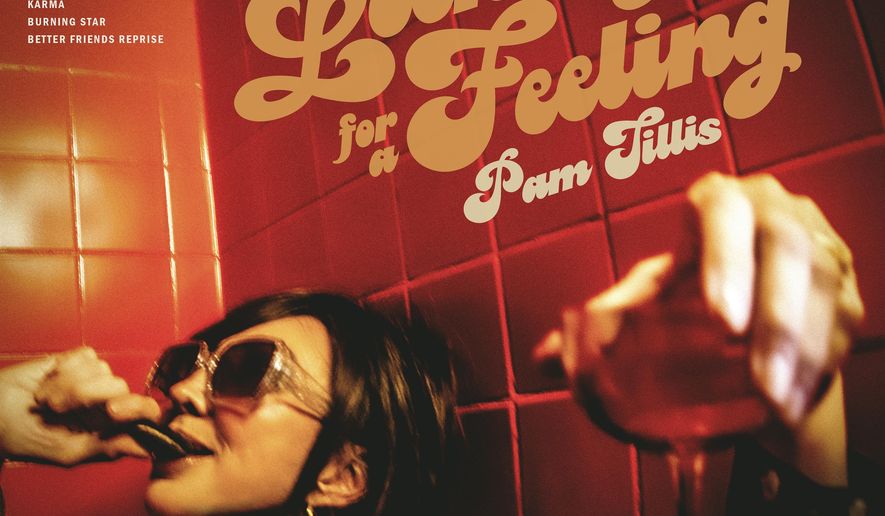 This cover image released by Stellar Cat Records shows "Looking for a Feeling" by Pam Tillis. (Stellar Cat Records via AP)