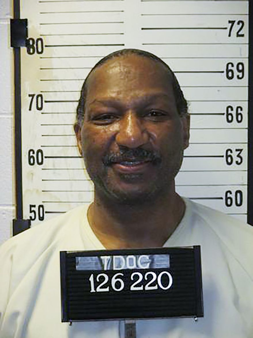 This undated photo provided by the Tennessee Department of Correction shows Byron Black. Tennessee has set two new execution dates, just days after putting to death its seventh inmate in the past year-and-a-half. On Monday, the Tennessee Supreme Court ordered an Oct. 8 execution date for inmate Black and a Dec. 3 execution date for Pervis Payne. (Tennessee Department of Correction via AP)