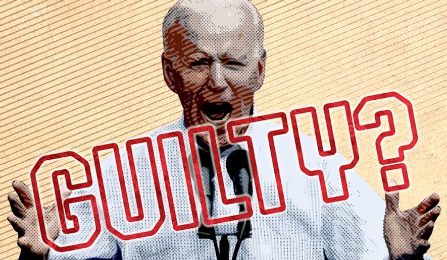 Biden Guilty or Not Illustration by Greg Groesch/The Washington Times