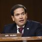Sen. Marco Rubio, R-Fla., speaks during a Senate Intelligence Committee nomination hearing for Rep. John Ratcliffe, R-Texas, on Capitol Hill in Washington, Tuesday, May. 5, 2020. (AP Photo/Andrew Harnik, Pool) ** FILE **