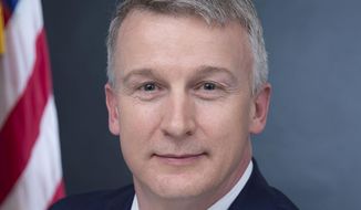 In this image provided by Public Health Emergency, a department of Health and Human Services, Rick Bright is shown in his official photo from April 27, 2017, in Washington. Bright filed a complaint May 5, 2020, with the Office of Special Counsel, a government agency responsible for whistleblower complaints. He’s the former director of the Biomedical Advanced Research and Development Authority. Bright alleges he was removed from his job and reassigned to a lesser role because he resisted political pressure to allow widespread use of hydroxychloroquine, a malaria drug favored by President Donald Trump. (Health and Human Services via AP)