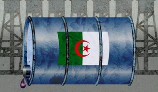 Algerian Oil Illustration by Greg Groesch/The Washington Times