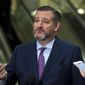 In this Jan. 21, 2020, file photo, Sen. Ted Cruz, R-Texas., speaks to reporters on Capitol Hill in Washington.  (AP Photo/Jose Luis Magana, File) ** FILE **
