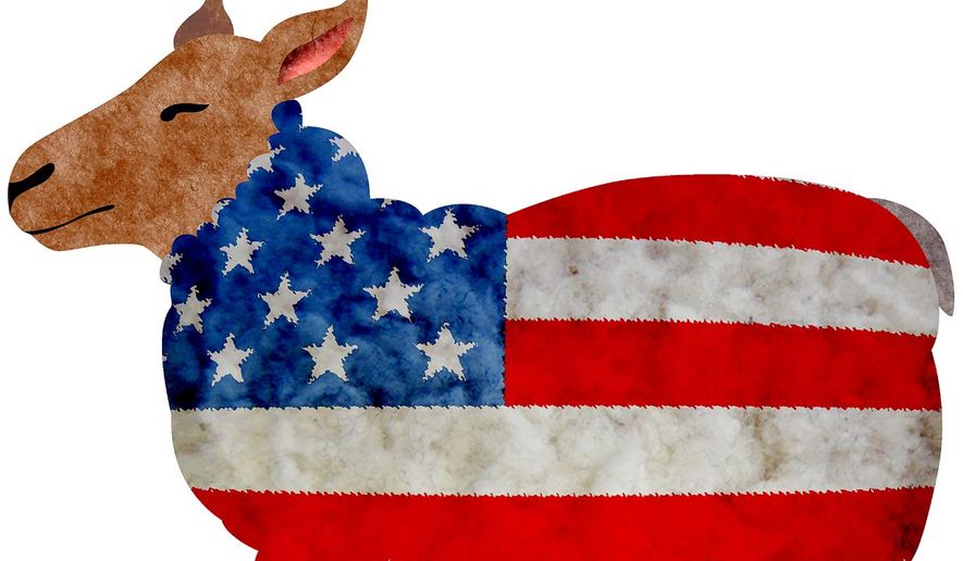 American Sheep Illustration by Greg Groesch/The Washington Times