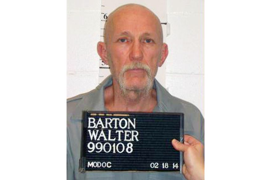 FILE - This Feb. 18, 2014, file photo, released by Missouri Department of Corrections, shows death row inmate Walter Barton, convicted of killing an 81-year-old mobile home park manager nearly three decades ago now faces execution in May. The Missouri Supreme Court on Tuesday, May 13, 2020, set a May 19, execution date for Barton (Missouri Department of Corrections via AP, File)
