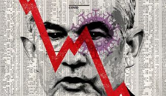 American Capitalism and the Virus Illustration by Greg Groesch/The Washington Times