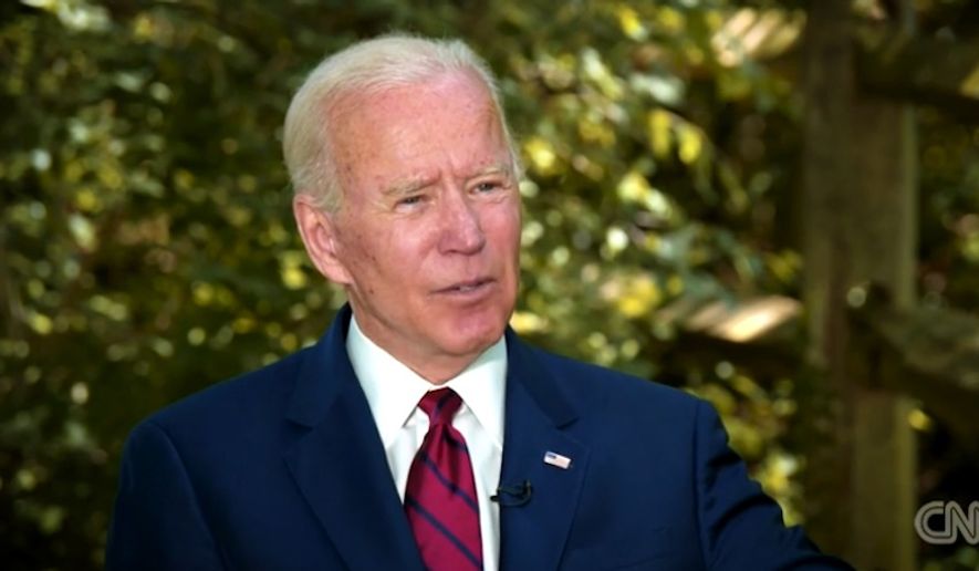 Presumptive Democratic presidential nominee Joe Biden said Tuesday, May 27, 2020, that he responded "in kind" to radio host Charlamagne tha God when he made the controversial "you ain't black" remark last week on "The Breakfast Club." (screengrab via CNN)