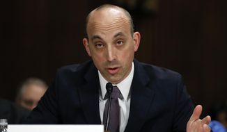 In this May 2, 2017, file photo, Jonathan Greenblatt, CEO and National Director of the Anti-Defamation League, speaks on Capitol Hill in Washington. (AP Photo/Carolyn Kaster, File)
