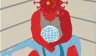 China isn’t letting a pandemic go to waste illustration by The Washington Times
