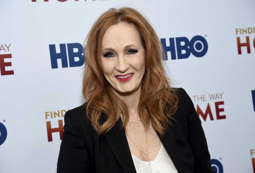 In a Wednesday, Dec. 11, 2019, file photo, author and Lumos Foundation founder J.K. Rowling attends the HBO Documentary Films premiere of &amp;quot;Finding the Way Home&amp;quot; at 30 Hudson Yards, in New York. “Harry Potter” author J.K. Rowling has fallen under scrutiny after her series of tweets Saturday, June 6, 2020, were deemed as transphobic. (Photo by Evan Agostini/Invision/AP, File)
