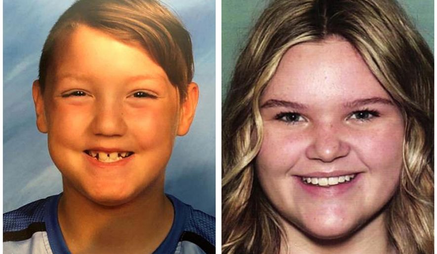 This combination of undated file photos released by the National Center for Missing &amp;amp; Exploited Children show missing children Joshua Vallow, left, and Tylee Ryan. Investigators returned Tuesday, June 9, 2020 to search the Idaho home of a man with ties to the mysterious disappearance of the two children who haven&#39;t been seen since last year. It&#39;s the second search of Chad Daybell&#39;s home in a case that has vexed investigators for months and attracted worldwide attention. Seven-year-old Joshua &amp;quot;JJ&amp;quot; Vallow and Ryan, 17, haven&#39;t been seen since September, and police say both Chad and Lori Daybell lied to investigators about the childrens&#39; whereabouts. (National Center for Missing &amp;amp; Exploited Children via AP, File)