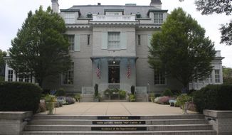 This Aug. 23, 2017, file photo shows the Buchanan House, the residence of the superintendent of the U.S. Naval Academy in Annapolis, Md. The chairman of the U.S. Naval Academy&#39;s Board of Visitors is calling for the removal of names of two members of the Confederacy from buildings at the academy. The home is named after Franklin Buchanan, the academy&#39;s first superintendent who left to join the Confederate Navy at the outbreak of the Civil War. (AP Photo/Brian Witte) ** FILE **