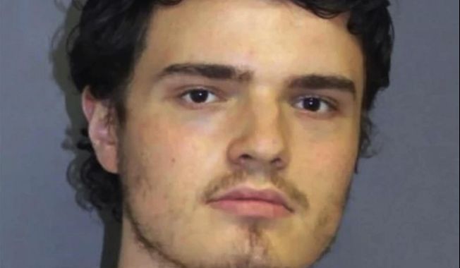This photo, provided by the Connecticut State Police, Friday, June 12, 2020, shows Peter Manfredonia. Manfredonia, 23, a University of Connecticut student who police say used a machete to kill a man and fatally shot a woman, then spent six days as a fugitive until he was arrested in Maryland, will be arraigned Friday on a murder charge, authorities said. (Connecticut State Police via AP)