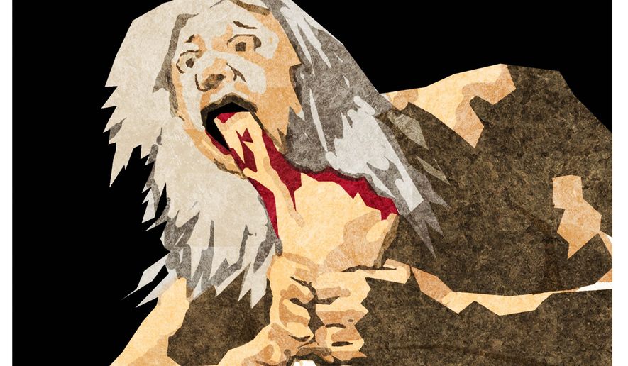 Illustration on the self-destruction of cultural movements by Alexander Hunter (after Goya)/The Washington Times